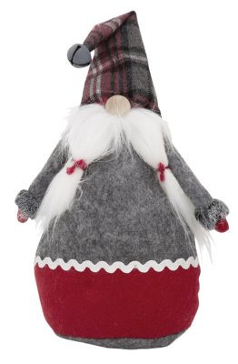 Tomte, rutig luva, 33 cm - Svanefors