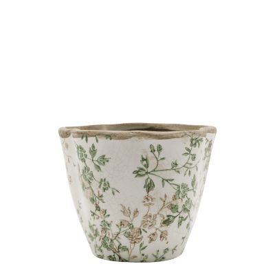 Krukan Grasse i small med snirkligt grenmönster från Chic Antique.